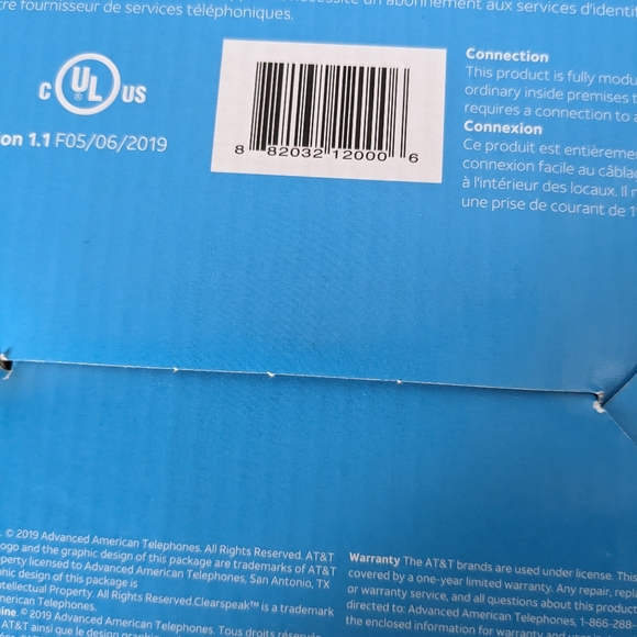 AT&T 2-Line Corded Phone with Speakerphone, 18 number Speed Dial, Headset Jack - Picture 7 of 7
